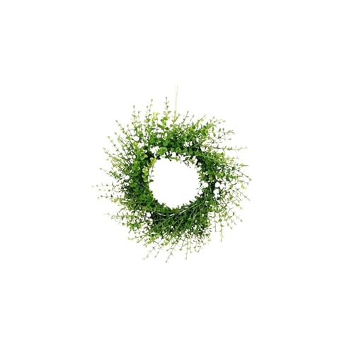 Couronne de fleurs Noël extérieure haut de gamme : lot de 2 décorations murales raffinées
