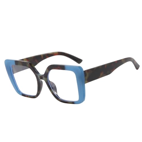 Image of Shiratori Blue Light Blocking Glasses with Rectangle Frame and Chic Preppy Look for Women , Computer Glasses