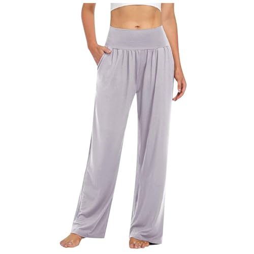 Pantalon de jogging à jambes larges pour femme, idéal du studio de fitness au canapé