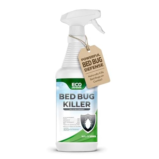 Eco Defense Bed Bug Spray - USDA Biobased Bed Bug Killer & Dust Mite Spray - Child & Pet Friendly - Natural Repellent Treatment - 16 oz