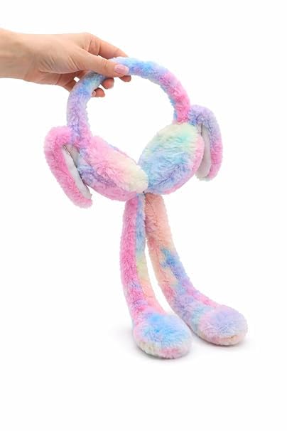 Kids Winter Bunny Ear Muffs with Moving Ears & Chu-Chu Sound | Soft Plush Faux Fur Ear Warmers for Girls, Boys & Women | Cute Warm Earmuffs for Cold Weather, Outdoor, Travel (1 Pack)-image-38