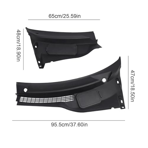 Carénage essuie-glace premium pour Mini Cooper Paceman R61 51719808095