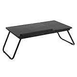 Peso que soporta: 10 kg. Bandeja para Cama Plegable, Inclinable con Atril Abatible, Mesa de Desayuno para Comida, Mesa Auxiliar para Computadora Portátil 74x34.5x25 CM