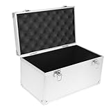 HOLIDYOYO Aluminum Alloy Multi-Function Toolbox Lock Portable First Aid Case for Medicine Storage Household Tool Organizer Removable Dividers for Garage and Travel