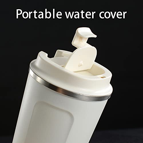 Guanctree Cups, Stainless Steel Mugs, Metal Drinking Cups, Stainless Steel Metal Drinking Cups, Stackable, 17 Oz, (White) #TOP4