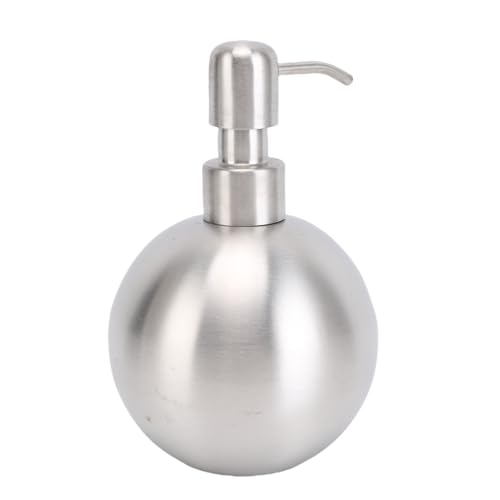 Yosoo Health Gear Soap Dispenser, 500ml Stainless Steel Spherical Lotion Bottle, for Bathroom Toiletries Use