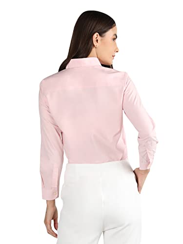 Image of CHKOKKO Women Solid Polycotton Regular Formal Shirt