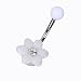 Produktbild Bauchnabel-Piercing mit Kristallen, 2 Stück, 1,63 mm