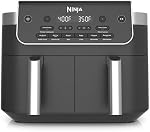 Friteuse à air Ninja® 8 Qt DualZone™ avec 2 paniers indépendants, cuisson intelligente, cuisson assortie, cuisson familiale 6-en-1, DZ801C (version canadienne)