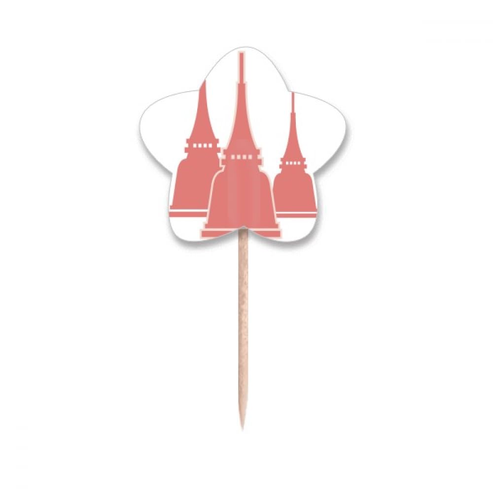 Pics cupcakes Thaïlande en illustration traditionnelle pour décoration de table