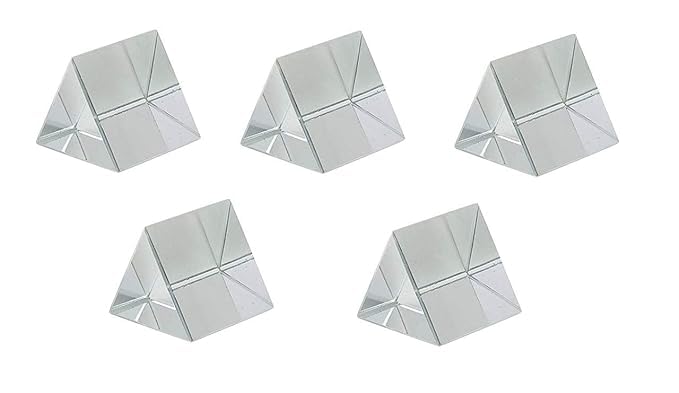 Shree Balaji Traders-Best Glass Prism 50 X X50 Mm Set Of 5|Diy Prism|Optical Equilateral Physics Teaching Light|Prisms For Science Experiments Kit 0 Months & Up, Clear Baby (B0CN4XWYYC) Amazon Price History, Amazon Price Tracker