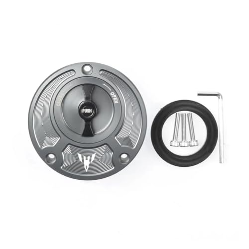 Bouchon réservoir moto alu CNC et accessoires sans clé Yamaha MT07 MT09 MT10