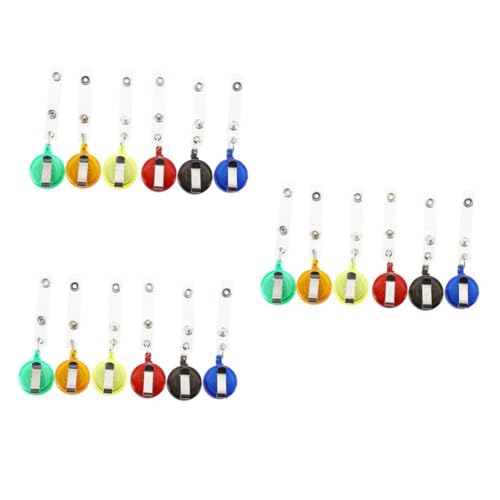 Enrouleurs de badge rétractables porte-badge ID lot de 36