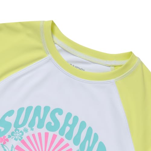 Image of Lands' End Girls Graphic Mock Neck UPF 50 Sun Protection Rash Guard