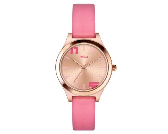 Helix Analog Pink Dial Womens Watch - TW049HL02 (B0BQY5V88S) Amazon Price History, Amazon Price Tracker