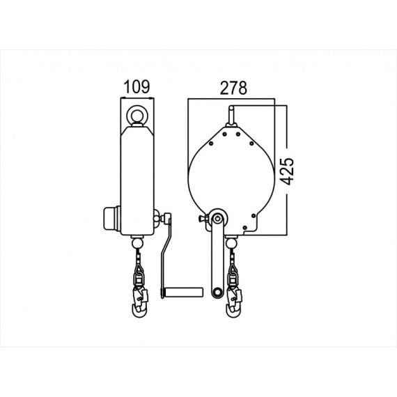 KRATOS SAFETY - Antichute à Rappel Automatique avec système de récupération intégré, LG 30 m - KRATOS SAFETY - 119-FA2040130