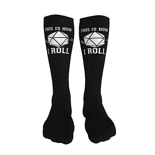 This Is How I Roll Knee High Socks For Women Long Tube Socks Athletic Compression Socks Unisex High Socks Girls3