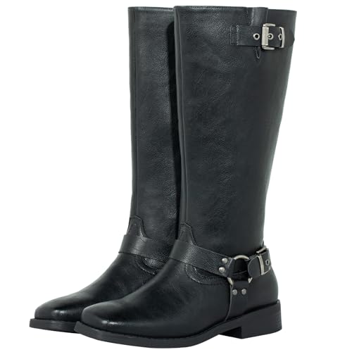 SheSole Wide Calf Knee High Boots for Women (Fits 14