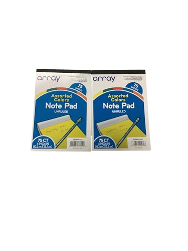 Bloc-notes 4 x 6 sans lignes lot de 2 pour ne plus rien oublier