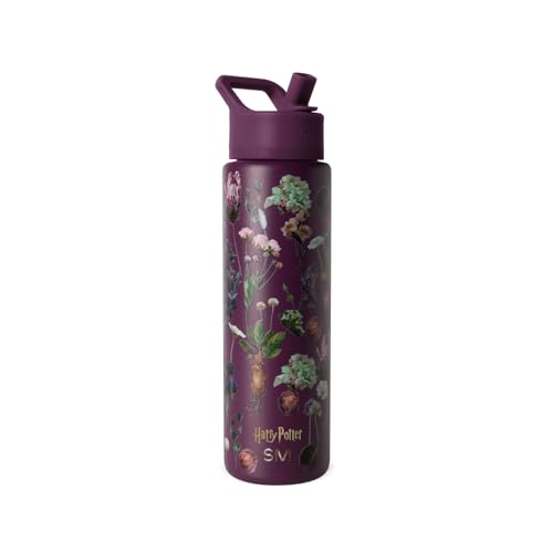 Simple Modern Summit Water Bottle with Straw Lid | Harry Potter 30oz Leak Proof Stainless Steel Insulated Cup | Gifts for Her Him | Harry Potter Herbology