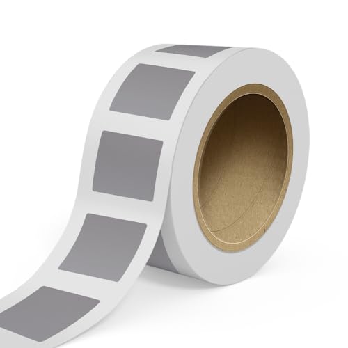 LabelsNstickers Standard Label Rolls - Square - 3 x 3 - Silver Matte Foil - 125 Labels/Roll