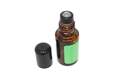 3-Part Glass Roller Tops &ndash; 12 Pack with Caps &ndash; Fits 11 mm (0.425&rdquo;) Neck Opening &ndash; For doTERRA, Young Living, Revive and Many More 5ml & 15ml Bottles &ndash; Leak-Proof, Rust-Resistant