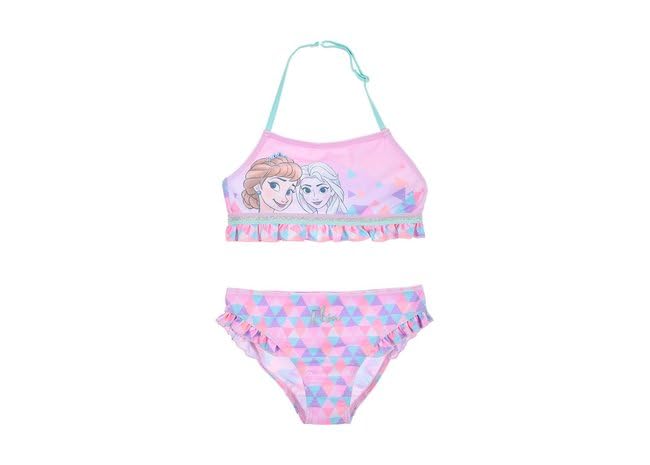eplusm Disney Frozen Frozen Elsa Bañador para Niñas Verano Lindo Traje de Baño con Diseño Elsa Traje de Baño de una Pieza para Niñas 98-128 cm