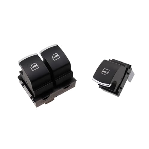 �E�B���h�E�R���g���[���X�C�b�` Compatible With For Polo 6R 6C For Scirocco For Tiguan 2010-2015 �Ԃ̓d�����K���X���~�X�C�b�`�R���g���[���{�^�� OEM: 5ND959855XSH 5K395