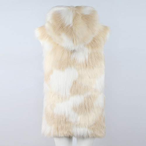 Umren Men's Luxury Faux Fur Coat Jacket Winter Warm Long Coats Overwear Outwear Camel Xl #TOP4