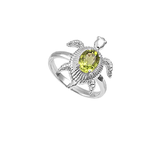Bague en argent 925 avec anneau de péridot naturel cadeau de fiançailles pour femme