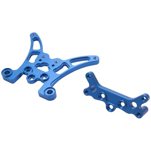 Compatible With Tamiya For TT-02B 1/10 RCカーアップグレードパーツ交換アクセサリー 2個入り メタルフロント&リアショックタワー RCアップグレードスペアパーツ