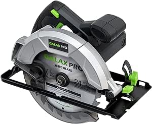 GALAX PRO Kreissäge, 1400 W, 5500 U/min, Laserführung, maximale Schnittbreite 62 mm (90 °), 46 mm (45 °), Klinge 185...