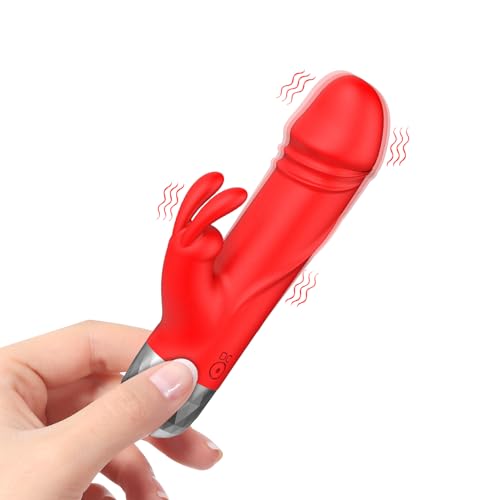 Dildo Bullet Vibrator Sex Toys - Mini Rabbit Vibrators with 12 Vibration Modes, Small Dildos Clitoral G Spot Vibrator for Women Pleasure, Powerful Female Rechargeable Adult Toy for Couple Games