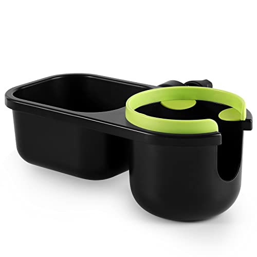 Image of Accmor Stroller Cup Holder with Tray, Universal Cup Holder Tray for Uppababy Nuna Doona Strollers, Bottle Drinks Holder for Stroller, Wheelchair, Walker