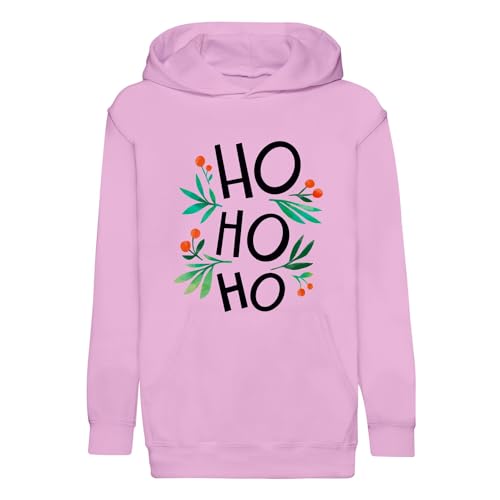 Sweat à capuche enfant feuille de gui, le cadeau de Noël idéal
