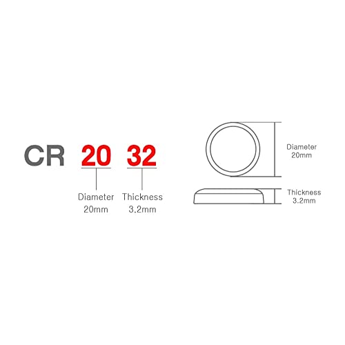 Cotchear CR2032 Lithium Batteries, 5Pack 2032 Battery 3V Lithium Battery BR2032 DL2032 ECR2032 CR 2032 for Car Remote Controls,Watch,Toys - Thumbnail 4