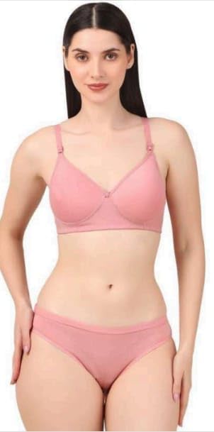 StyleScript Women's Padded Bra and Panty Set, Pink Colour, Non-Wired, Adjustable Straps, Awesome Product for Everyday Wear-picture-39