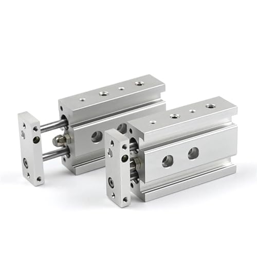 Cilindro neumático de doble eje CXSM 20 de acero inoxidable de doble varilla 4