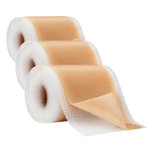 Image of Silicone Scar Tape - Medical-Grade, 1.6 inch x 120 inch, Cut-to-Fit for C-Section, Surgical & Keloid Scars, Face & Wrinkles | Reusable (Pack of 3)