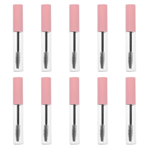 Mikikit Tubo de Máscara de Pestañas Vacío 10 Ml 10 Unidades Envases Rellenables y Portátiles Botella de Rímel Reutilizable con Cierre Hermético Adecuado para Viajes y Maquillaje