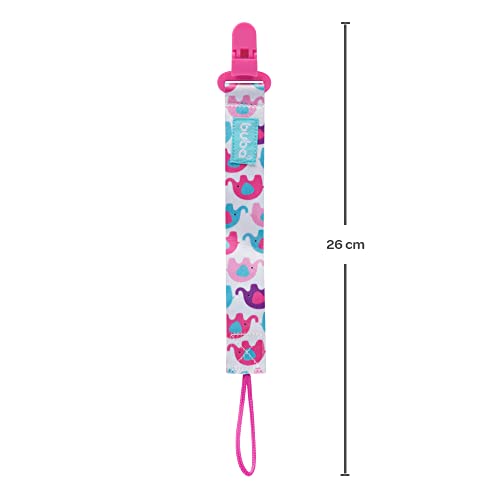 BUBA Prendedor de Chupeta Elefantinho, Multicolor, Tamanho único