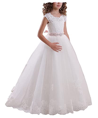 Princess Dresses For Girls Sweet Butterfly Lace Up Flower Girls Dress Sleeveless Wedding Party #TOP1