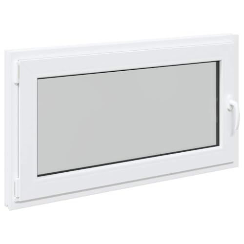 Fenêtre de Cave, Fenêtre de Sous-sol 110x70 cm oscillo-battante DIN gauche blanche