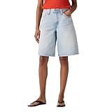 Levi's Womens Middy Jort, (New) Abraided Art (Non-Stretch), 32