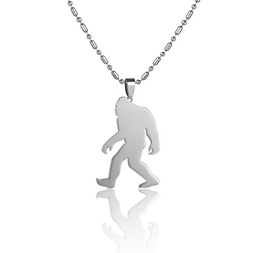 Stainless Steel Yeti Sas Bigfoot Big Foot Monster Ape Pendant NecklaceFF
