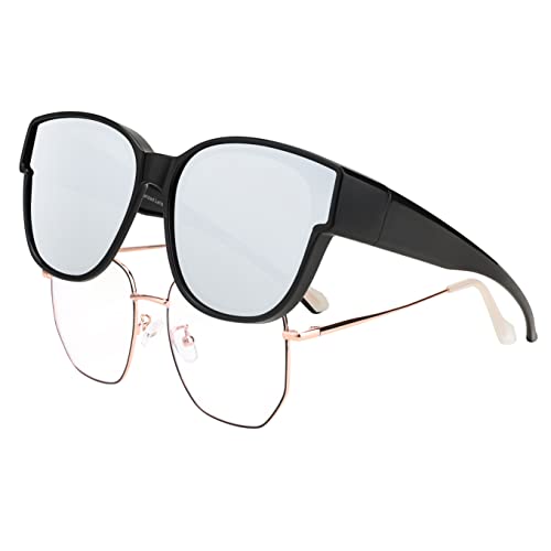 Feisedy Gafas De Sol De Gran Tamaño Polarizado Ajuste Sobre De Moda Desgaste De Ojo De Gato Sobre Gafas De Prescripción Uv400 Protección B2922 Feisedy Gafas De Sol De Gran Tamaño Polarizado Ajuste Sobre De Moda Desgaste De Ojo De Gato Sobre Gafas De Prescripción Uv400 Protección B2922