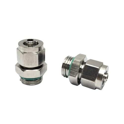 Conector neumático de acero inoxidable de 12mm con acoplamiento macho hermético 7