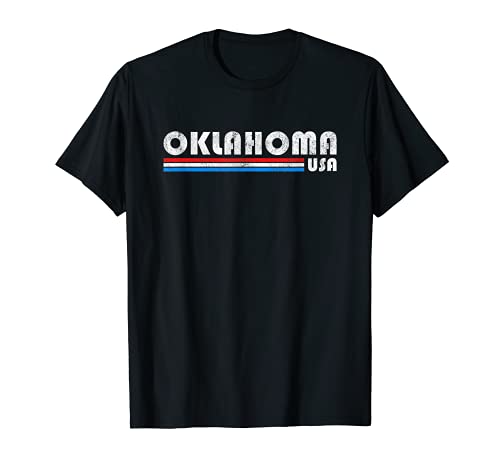Regalo estatal retro vintage de Oklahoma USA Camiseta