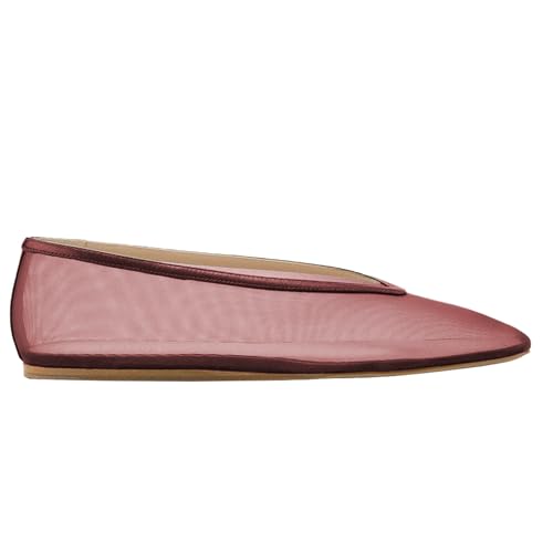 Women's Mesh Ballet Flats Round Toe Shoes Casual Slip On Mary Jane Flats Comfortable Daily Dress Shoes2