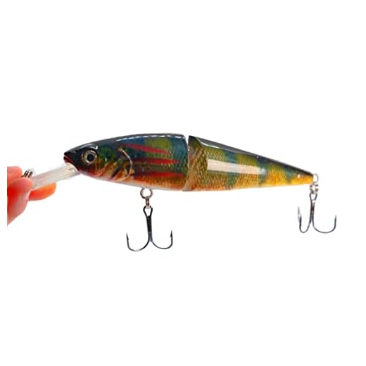 5.5" Jack The Ripper Suspending Jerkbait Bass Fishing Lure Bait Life-Like Diving Deep Trout Shad (Yellow Perch INJ)